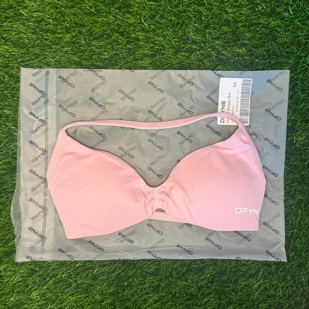 Dfyne impact strappy bra light rose pink extra small